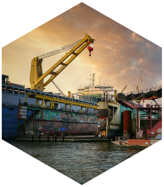 Rust remover for ship maintenance